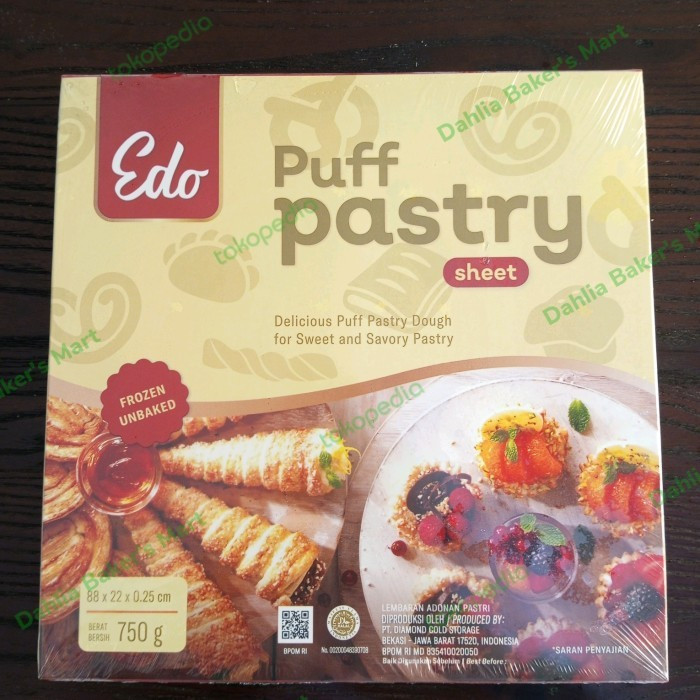 

NOB EDO Puff Pastry Sheet 750 Gram Gojek Grab Instant Only