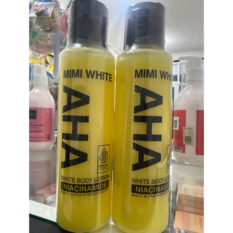 aha mimi white body lotion