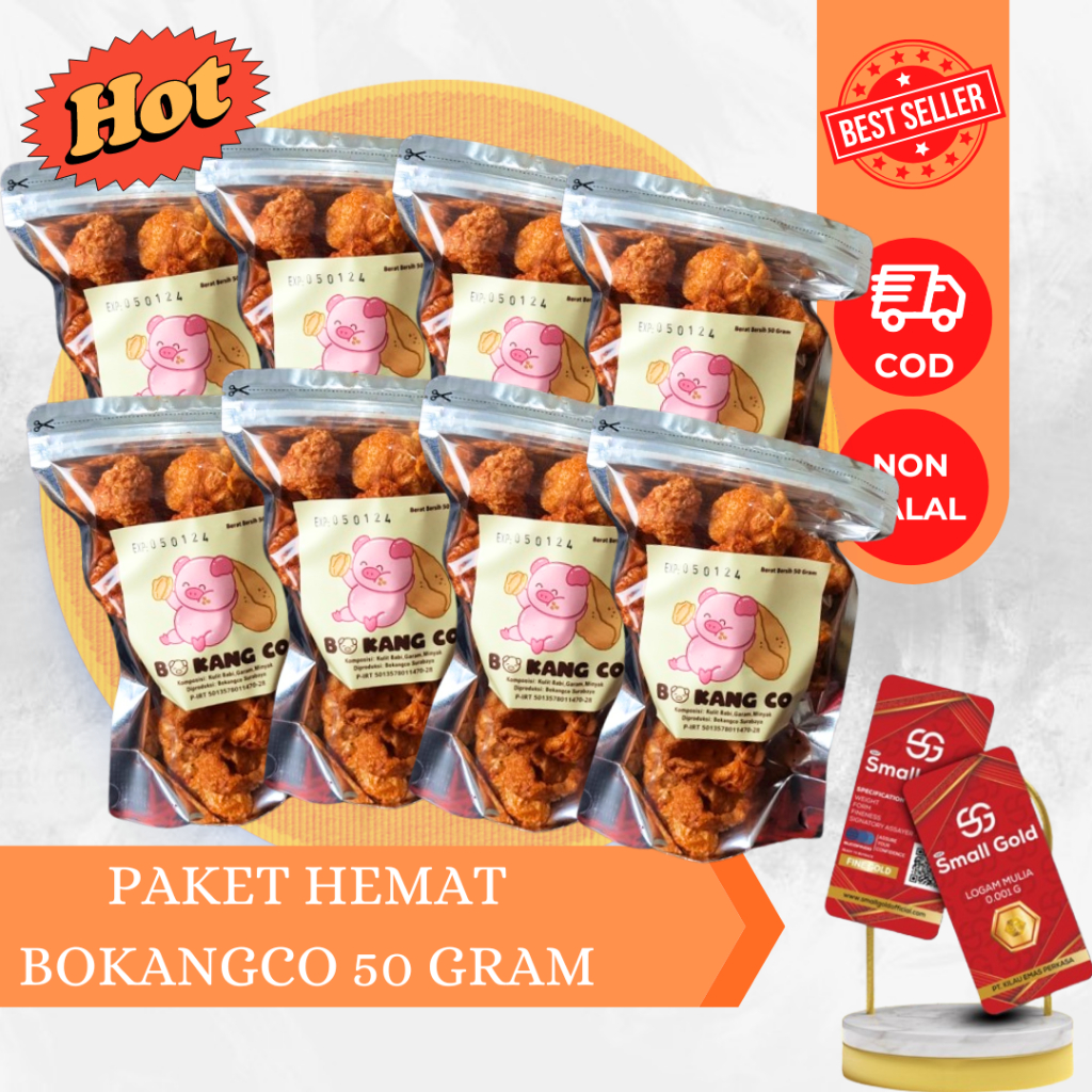 

PAKET HEMAT 3 RAMBAK BABI BOKANGCO PEDAS 60 GRAM + FREE EMAS