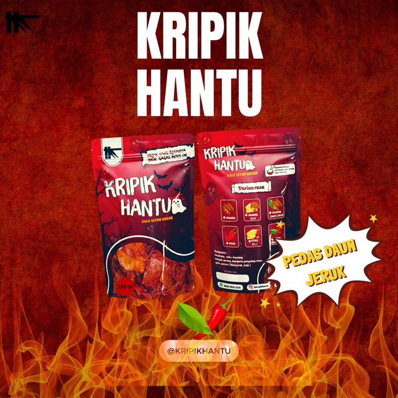 

KRIPIK HANTU PEDAS DAUN JERUK