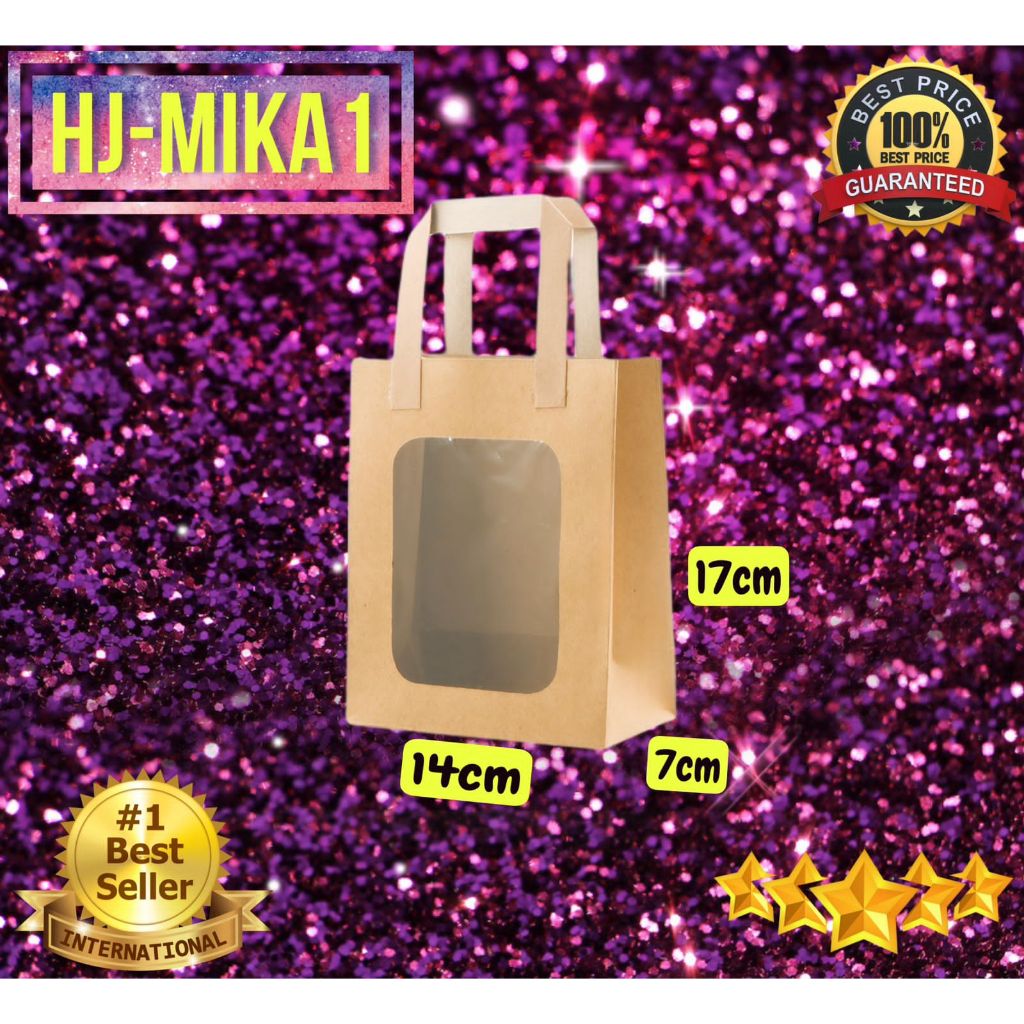 

MINIMAL ORDER 12 PCS!! DAN KELIPATAN!! TIDAK BISA 20 30 40 Paperbag HJ Mika 1 14x7x17 Paperbag Polos Snack Tas Belanja Souvenir Paperbag Mika , Paperbag Handle Flat . Goodie Bag Flat Handle
