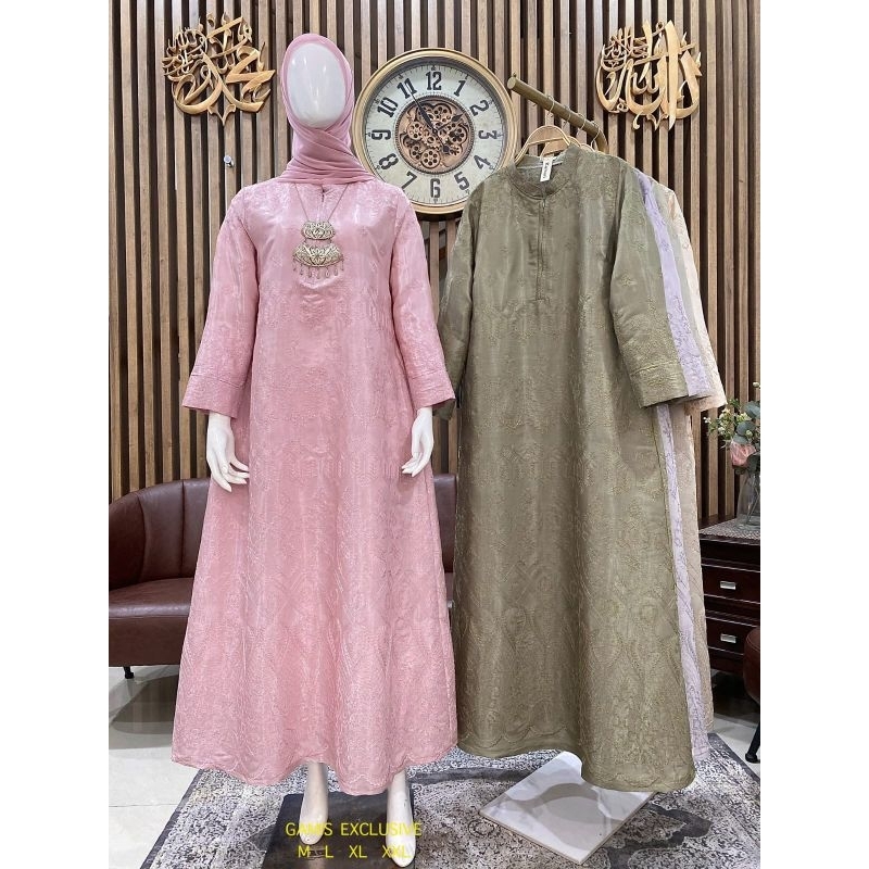Baju Gamis Wanita - Dress Bordir KMR BJ67