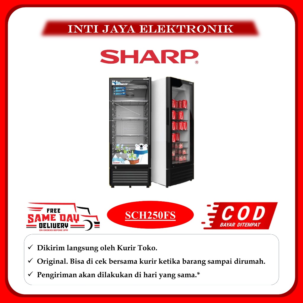 SHOWCASE SHARP SCH250FS GARANSI RESMI SCH 250 FS SCH250 250FS