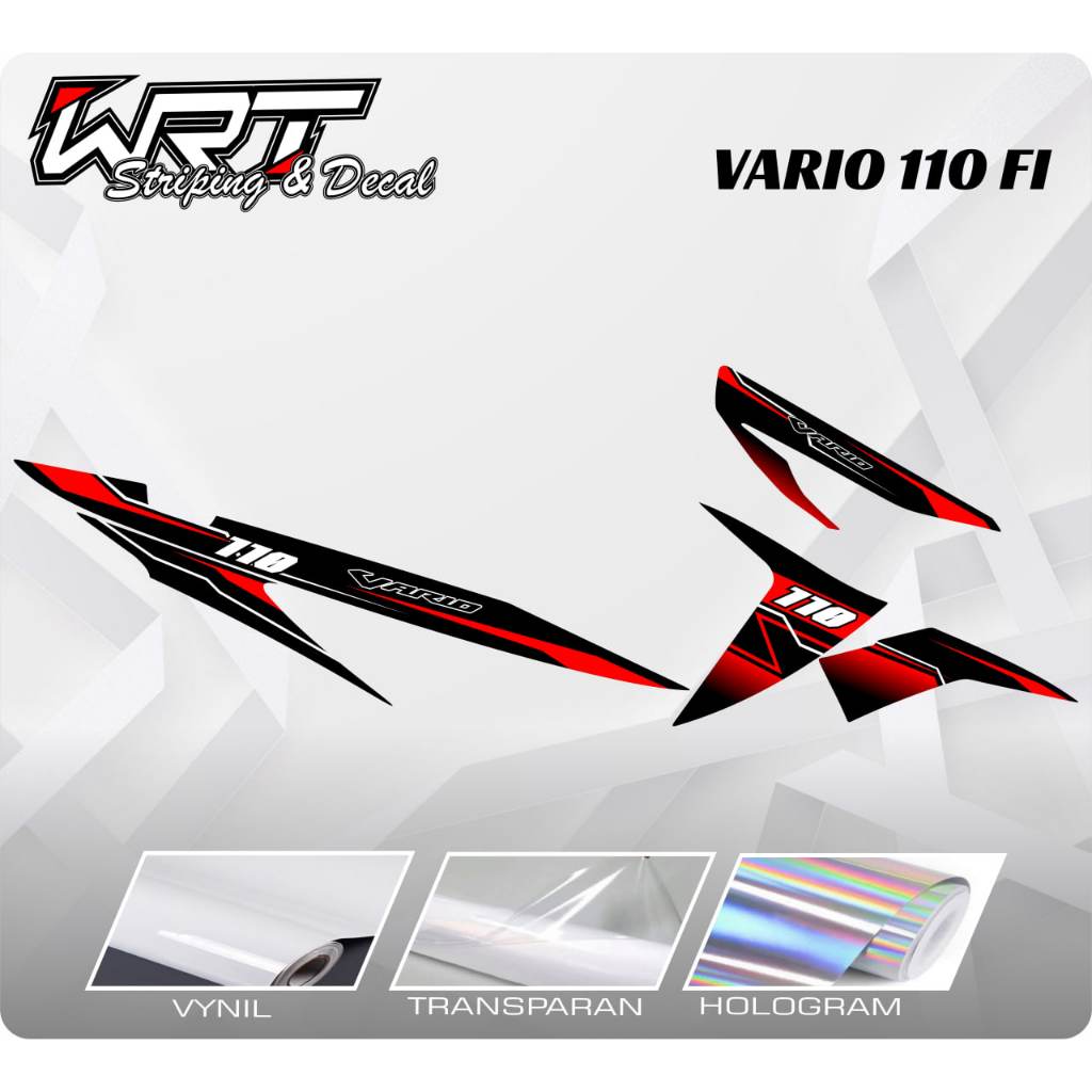 Striping Vario 110 Fi-Stiker Vario 110 FI Racing Keren