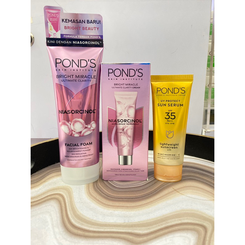 PONDS BRIGHT MIRACLE ULTIMATE CLARITY 1 PAKET LENGKAP