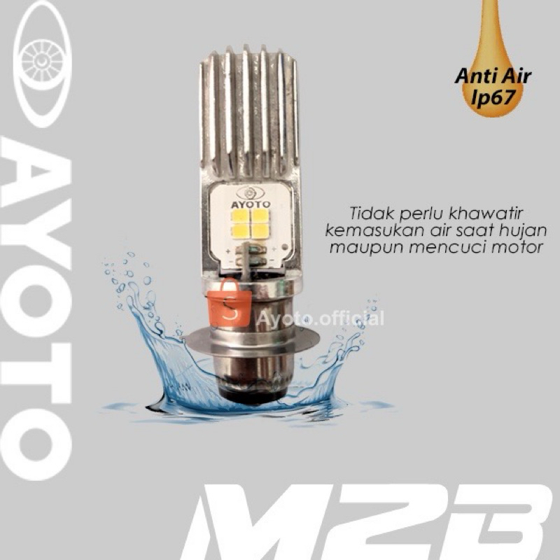 Lampu motor led /bohlam led ayoto/ lampu depan led beat vario beat mio fino dll