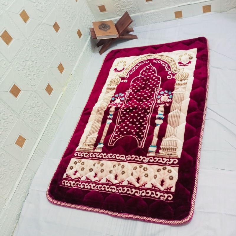 SAJADAH TEBAL BUSA TURKI - SAJADAH BULU ANTI SLIP - SAJADAH TURKI