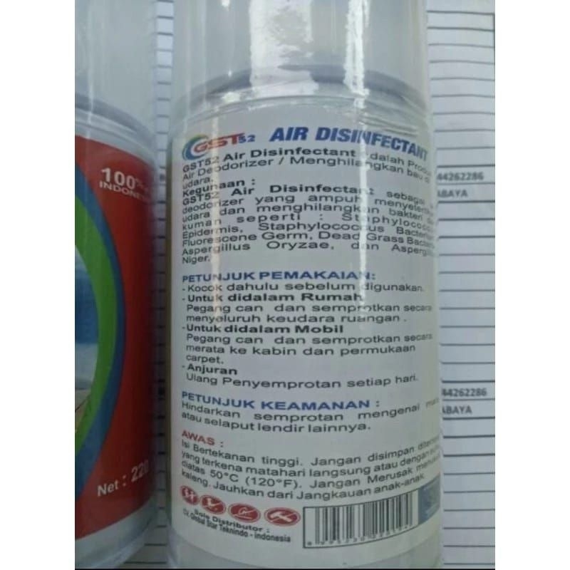 RB ODOR ELIMINATOR AIR DISINFEKTAN 250ml, FOGGING MOBIL ZONE ODOR ELIMINATOR