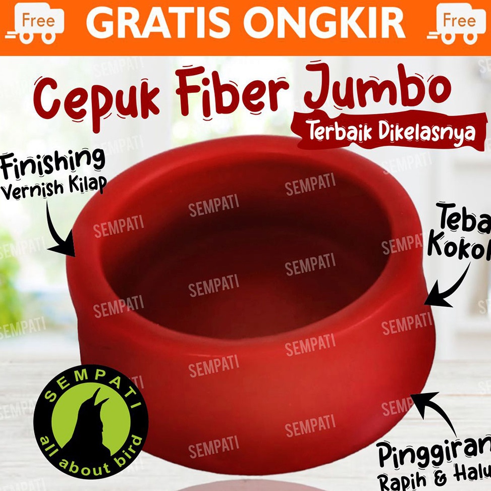 Kepoin aja TEMPAT PAKAN MERPATI BAHAN FIBER CEPUK MERPATI FIBER MANGKOK WADAH TEMPAT MAKAN MINUM BUR