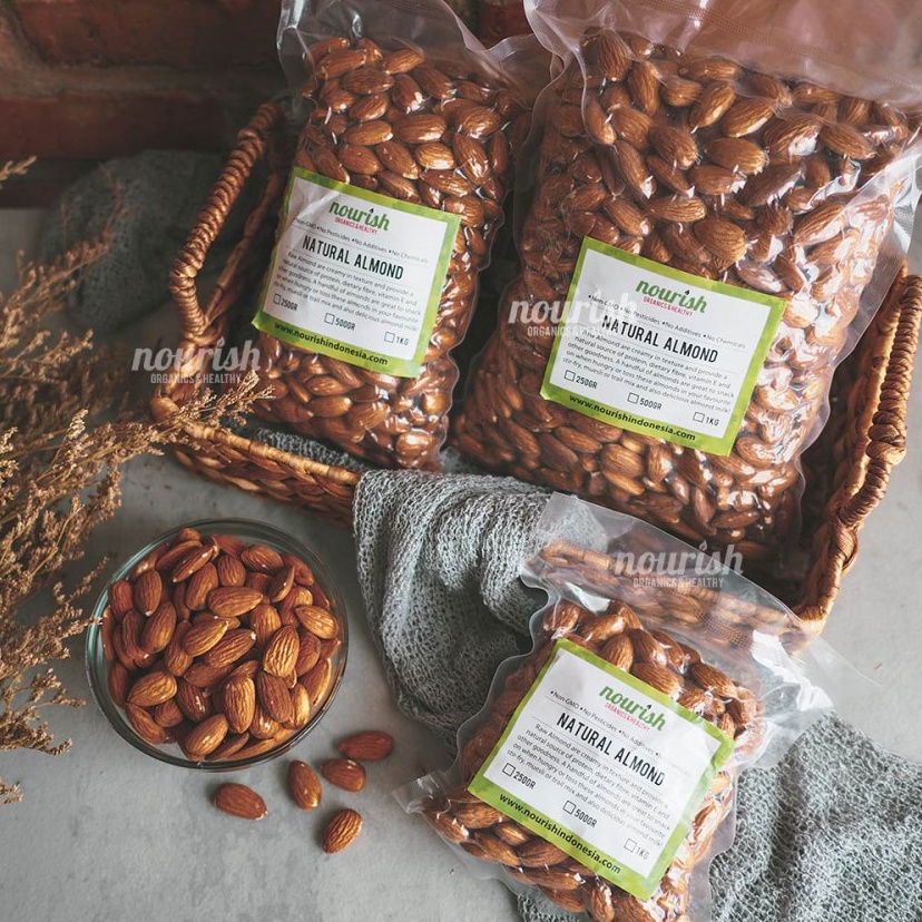 

Paling Popular Natural Raw Whole Almond (Almond Mentah) 1Kg