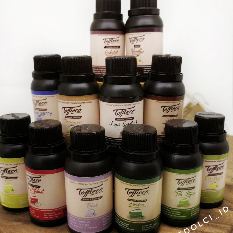 

Diskon TERMURAH! TOFFIECO PERISA PERASA MAKANAN PASTA 100 GR VANILLA COKLAT PANDAN DLL