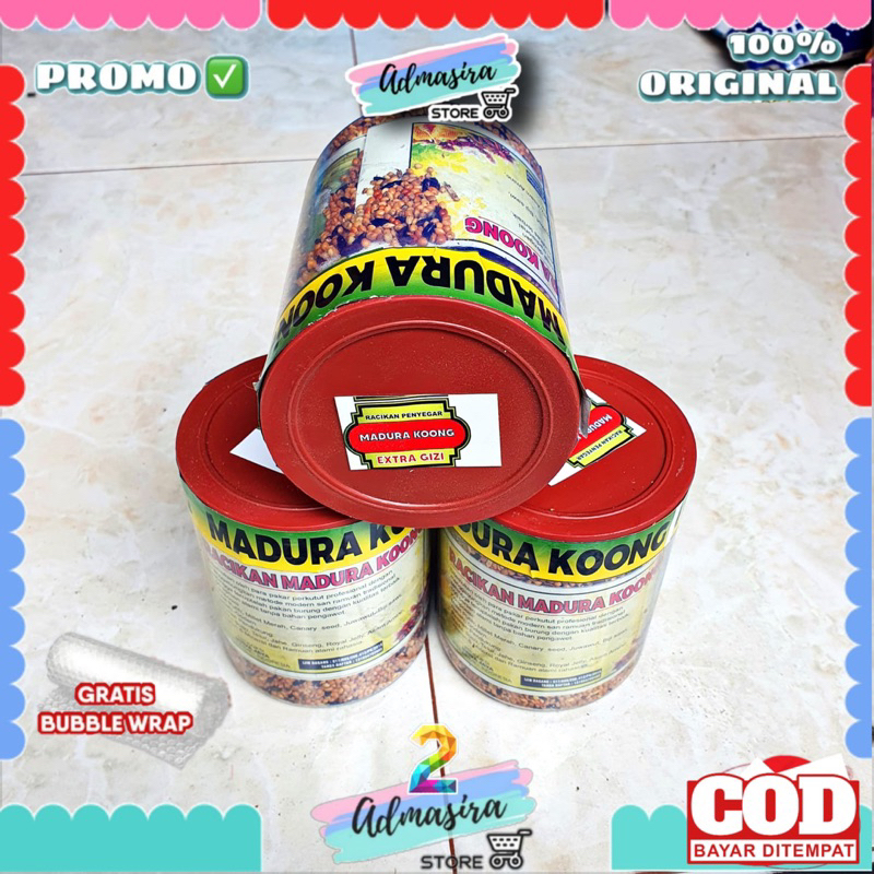 MADURA KOONG ASLI Super Gizi Pakan Burung Perkutut Gacor