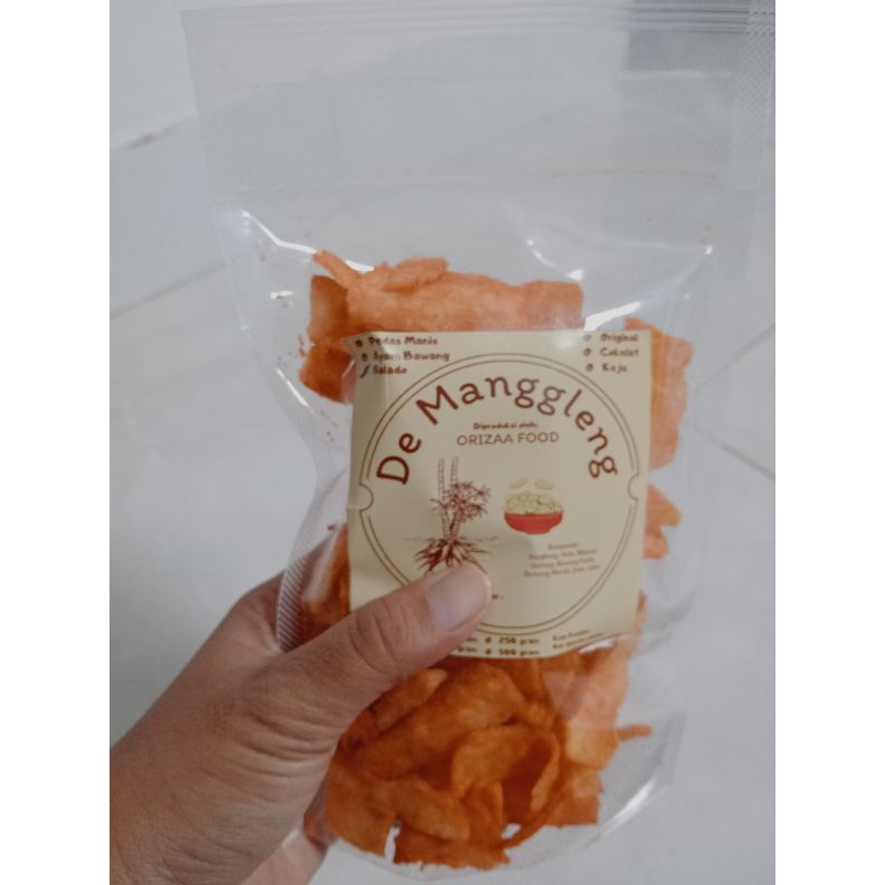 

Snack/Cemilan Keripik Singkong De Manggleng ( Rasa Balado )