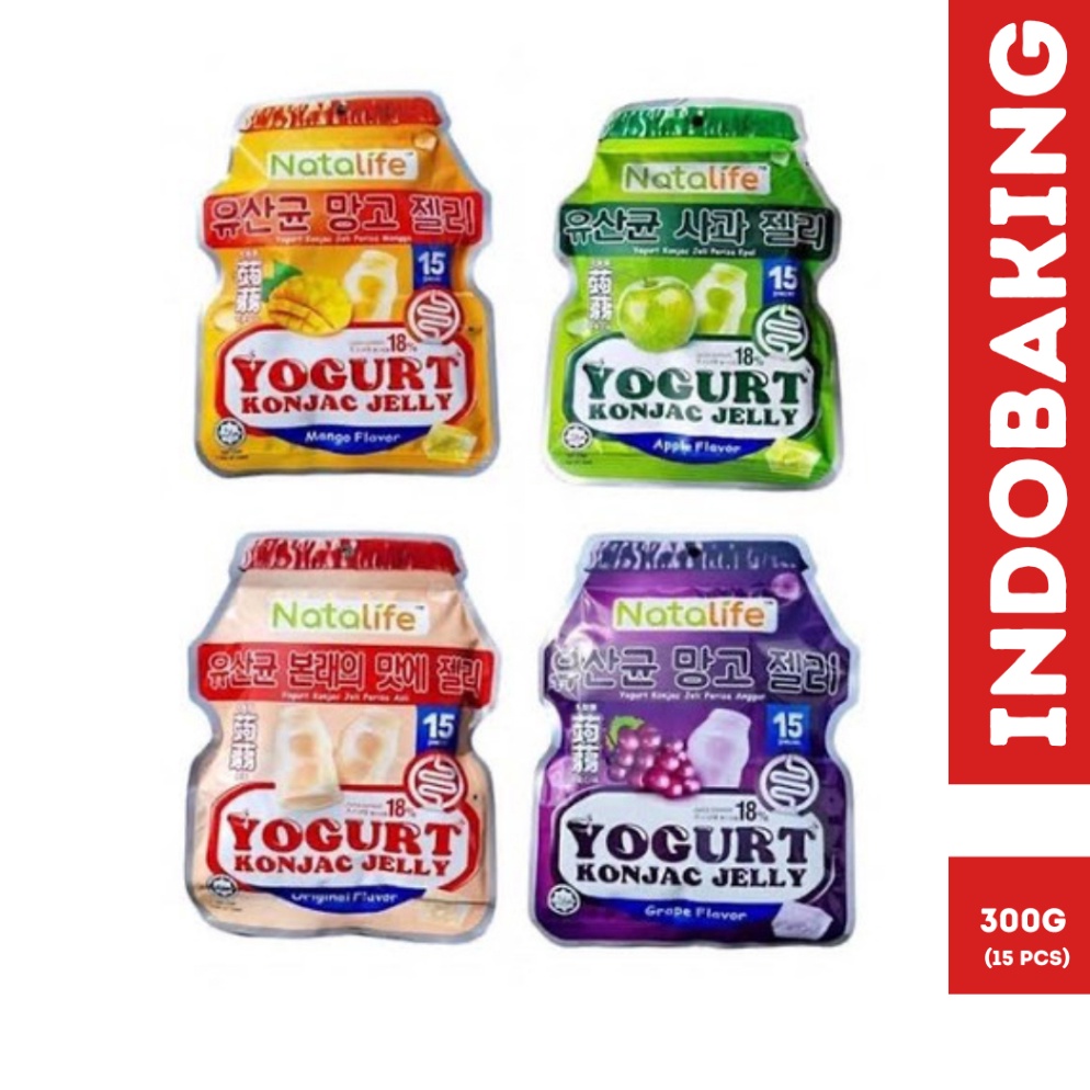 

[✦S41@] Natalife Yogurt Konjac Jelly Halal 300g Isi 15 pcs Barang Original
