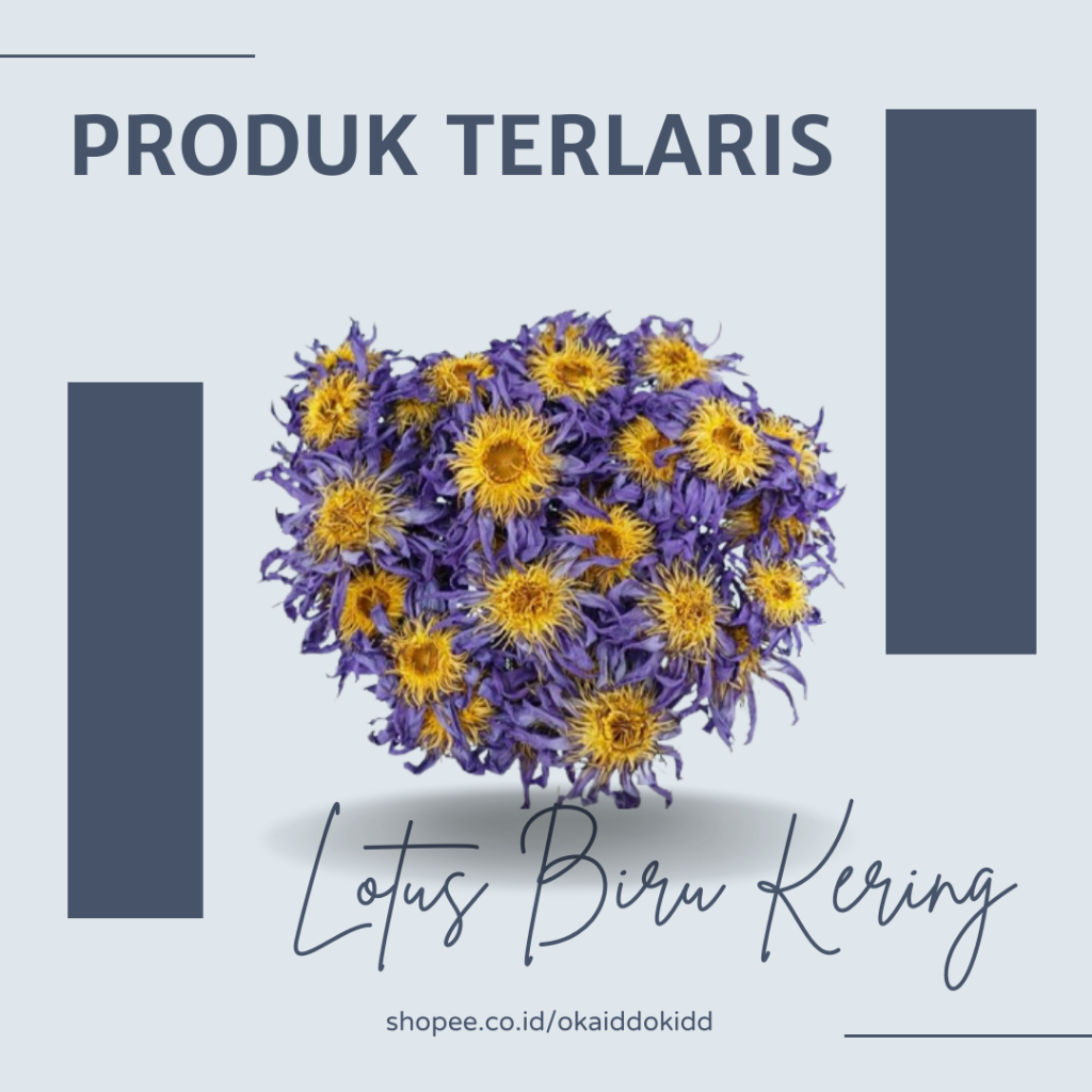 

DRIED BLUE LOTUS / BUNGA LOTUS BIRU KERING KEMASAN 10 GRAM