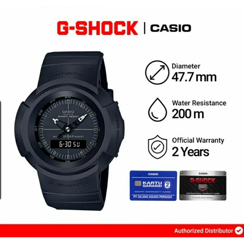 JAM PRIA CASIO G.SHOCK AW500 AW-500BB ORIGINAL