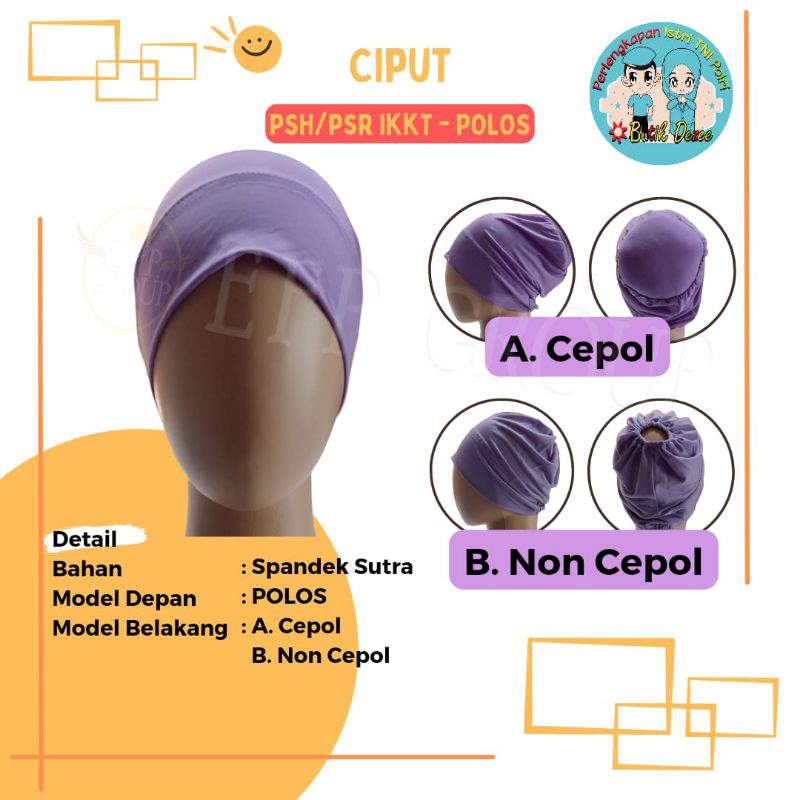 CIPUT UNGU BAHAN SPANDEK SUTRA