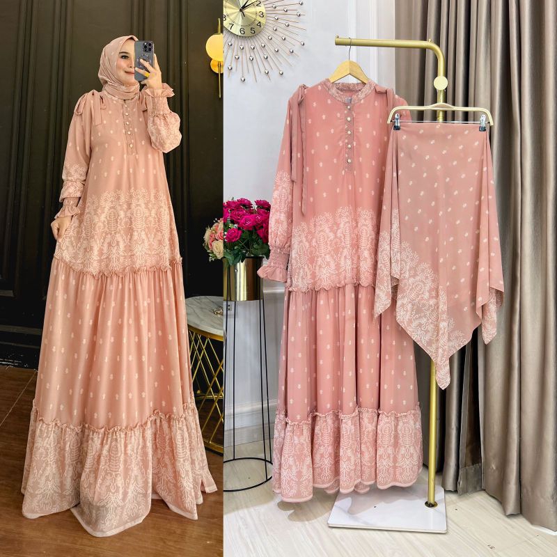 GAMIS WANITA JIHAN SET DRESS(BTG)