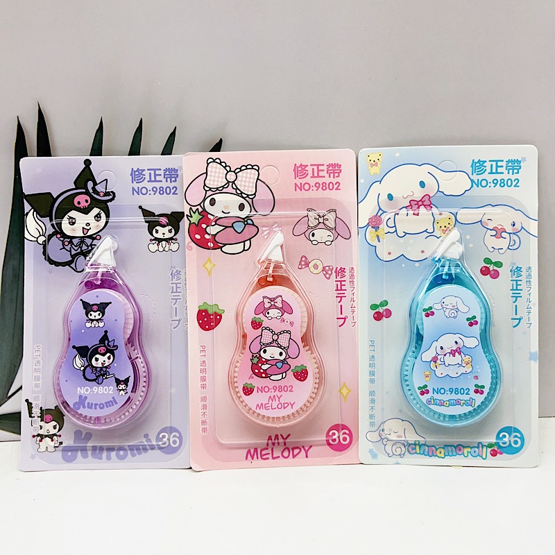 

GEMILANG- CORRECTION TAPE SANRIO | TIPEX PITA KOREKSI SANRIO | KUROMI | MELODY | CINAMORROL | TIP EX LUCU | TIPEX LUCU
