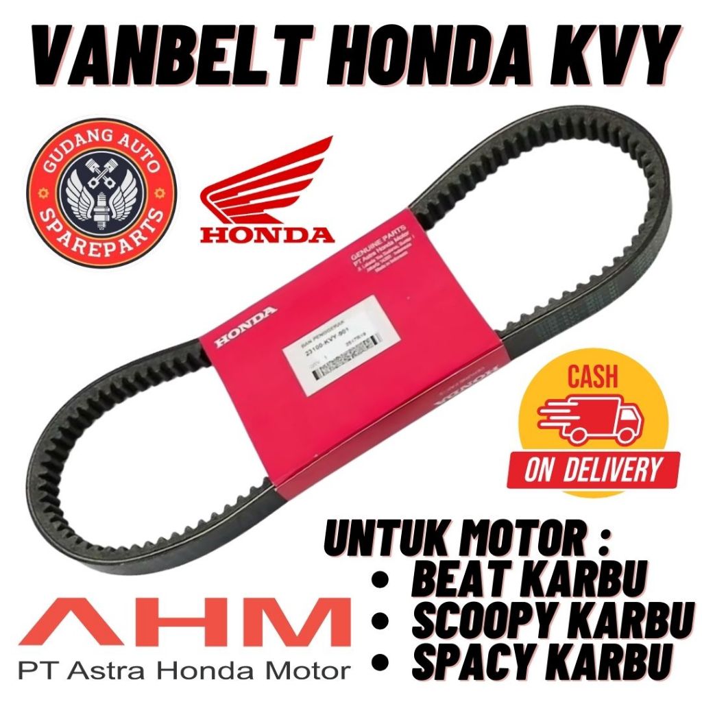 ORIGINAL AHM vanbelt honda beat karbu scoopy karbu spacy karbu