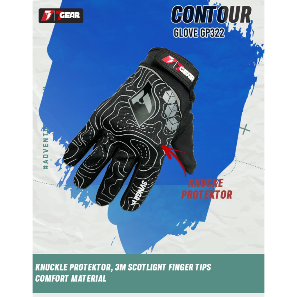 Sarung Tangan Contour Knuckle Protektor 7Gear