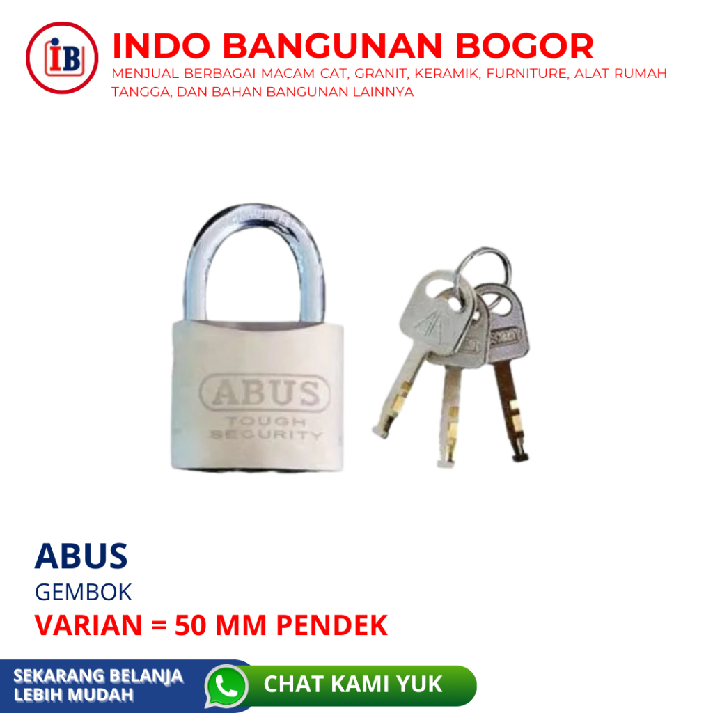GEMBOK ABUS 50MM PENDEK