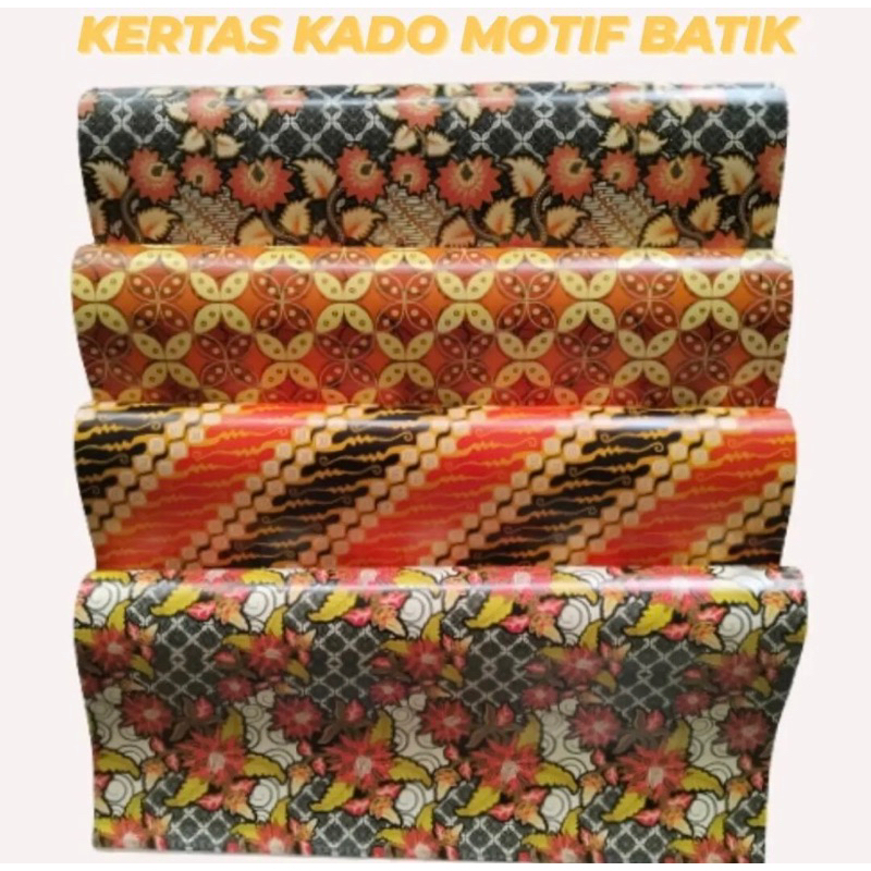 

Kertas Kado Motif Batik 10 Pcs