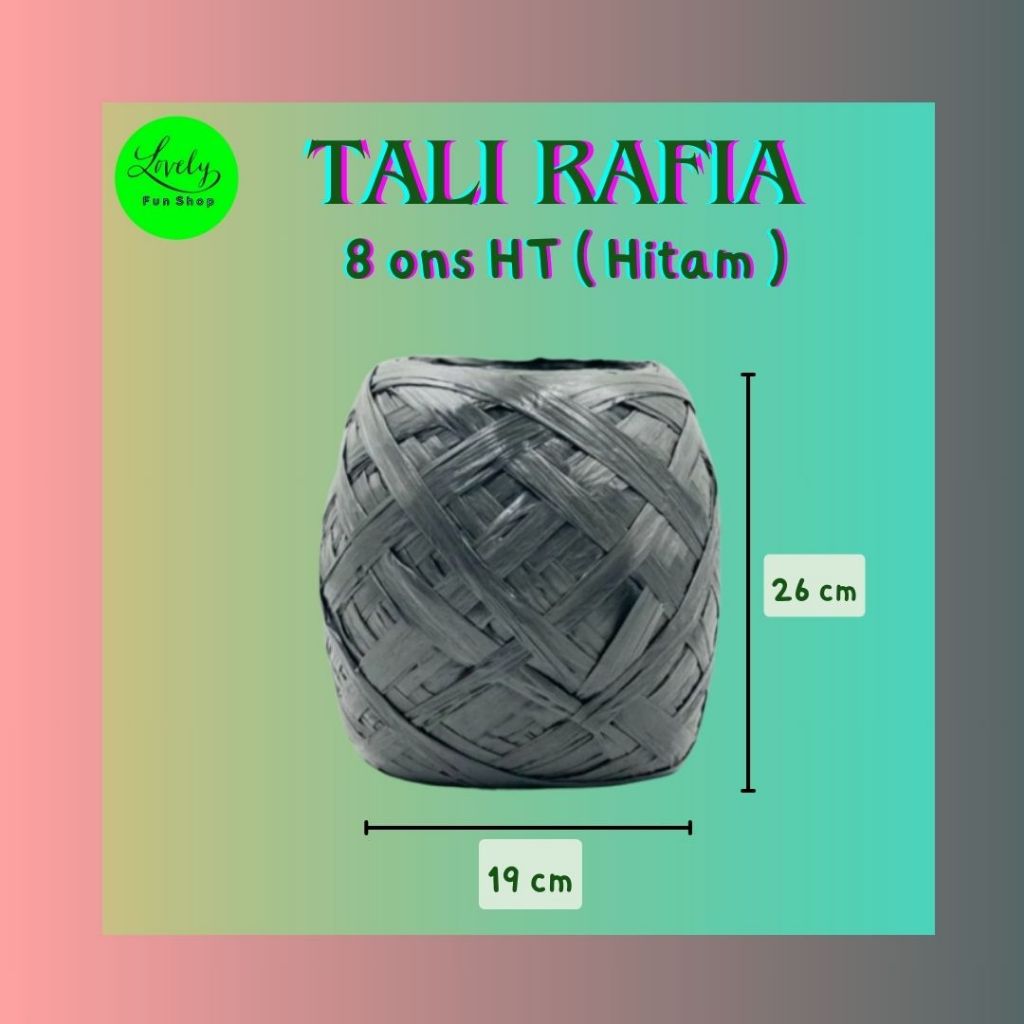 

Tali rafia warna / 6 ons / 8 ons / tali telur