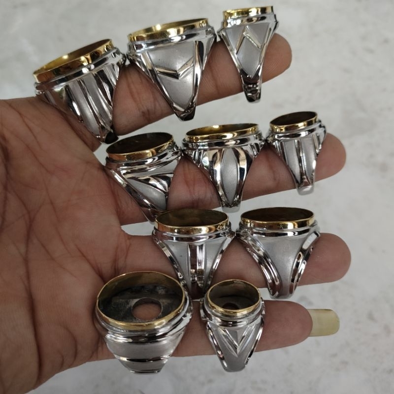 CINCIN RING MONEL DOFF STAINLESS ALUSAN HANDMADE