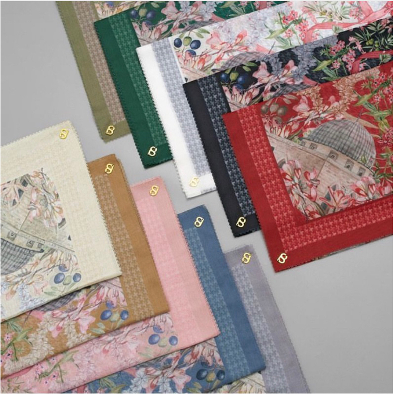 [READY SIAP KIRIM] HIJAB VOAL BUTTONSCARVES AL AQSA SERIES