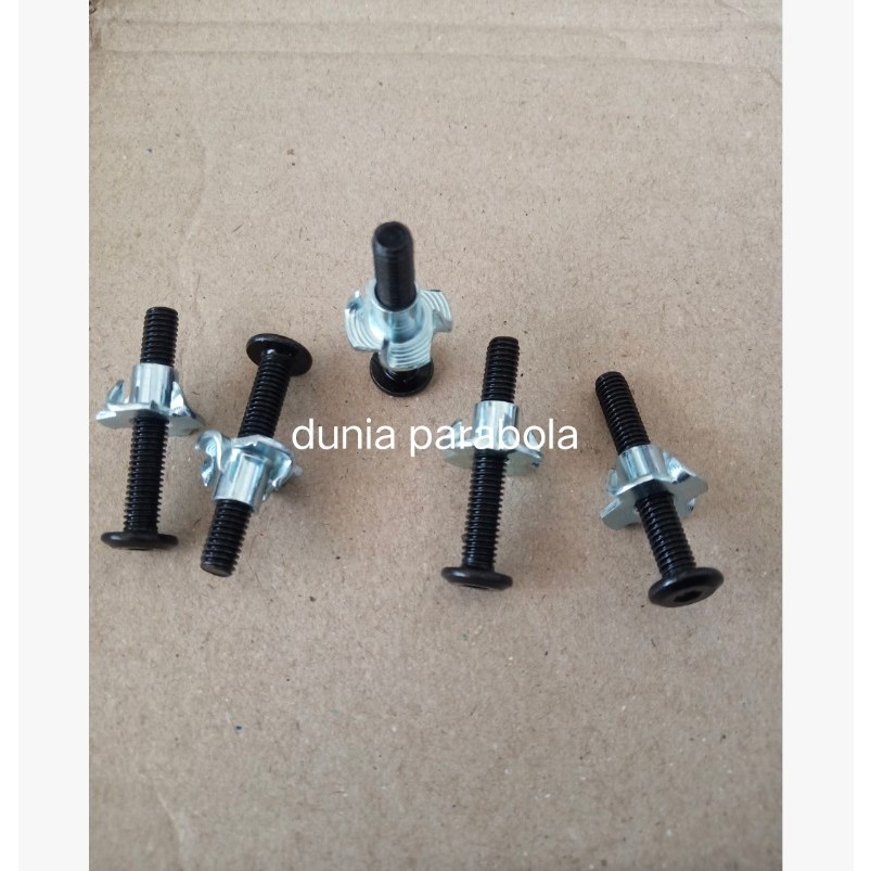 Baut speaker cakar 3,5cm 4cm Baut + Mur 1 set