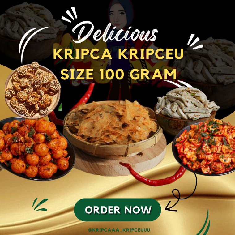 

B33st Product KRIPCA KRIPCEU SIZE 100gram | BASRENG SEBLAK USUS KULIT CIMOL [170]