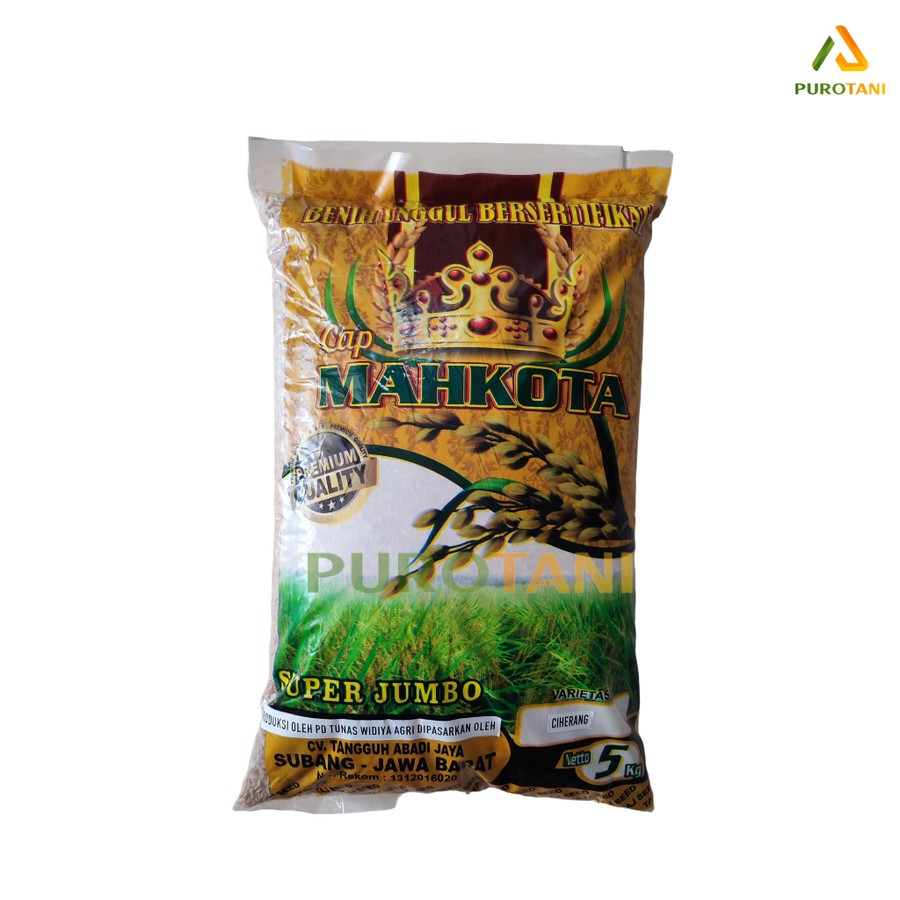 Benih Padi Ciherang Super Jumbo SS 5kg Mahkota