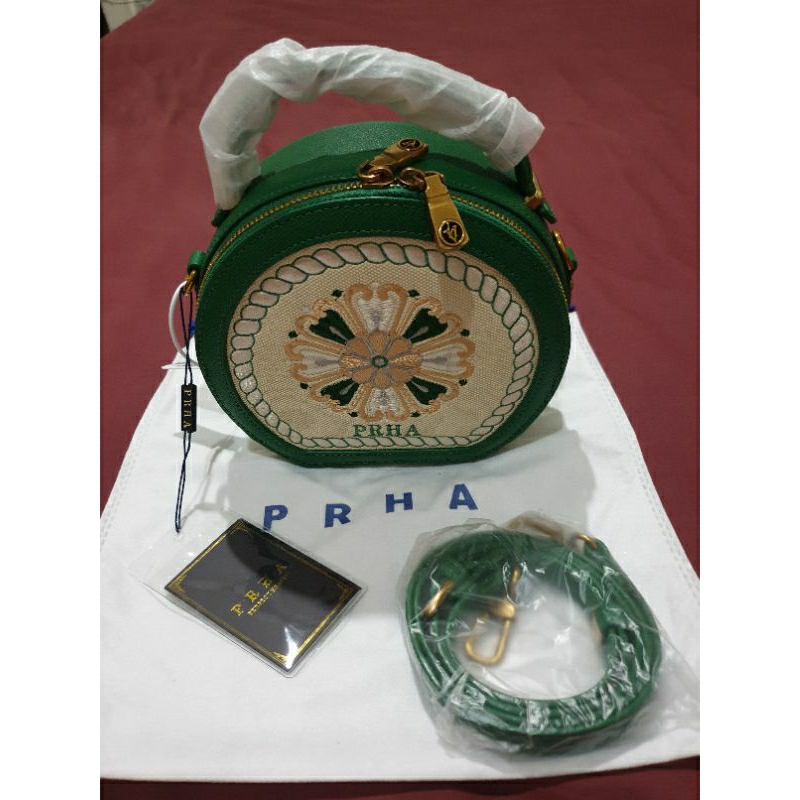 tas fashion selempang Prha warna hijau ori