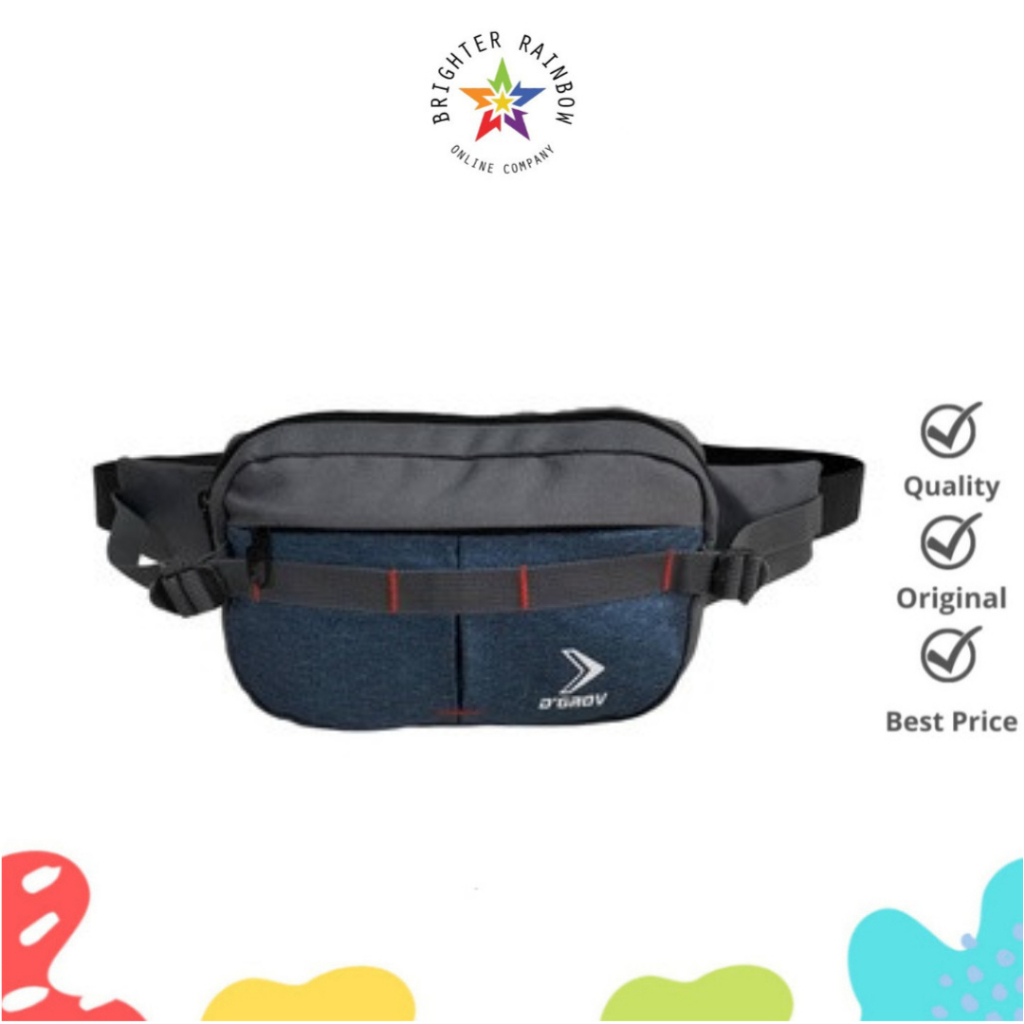 TAS PINGGANG PRIA D'GROOVE 3052 WAIST BAG ORIGINAL MURAH