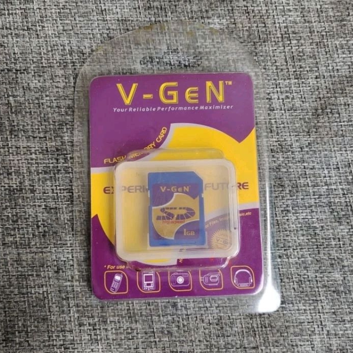 Memory SD Card 1GB V-Gen Original Memori Card Kamera Digital Camdig