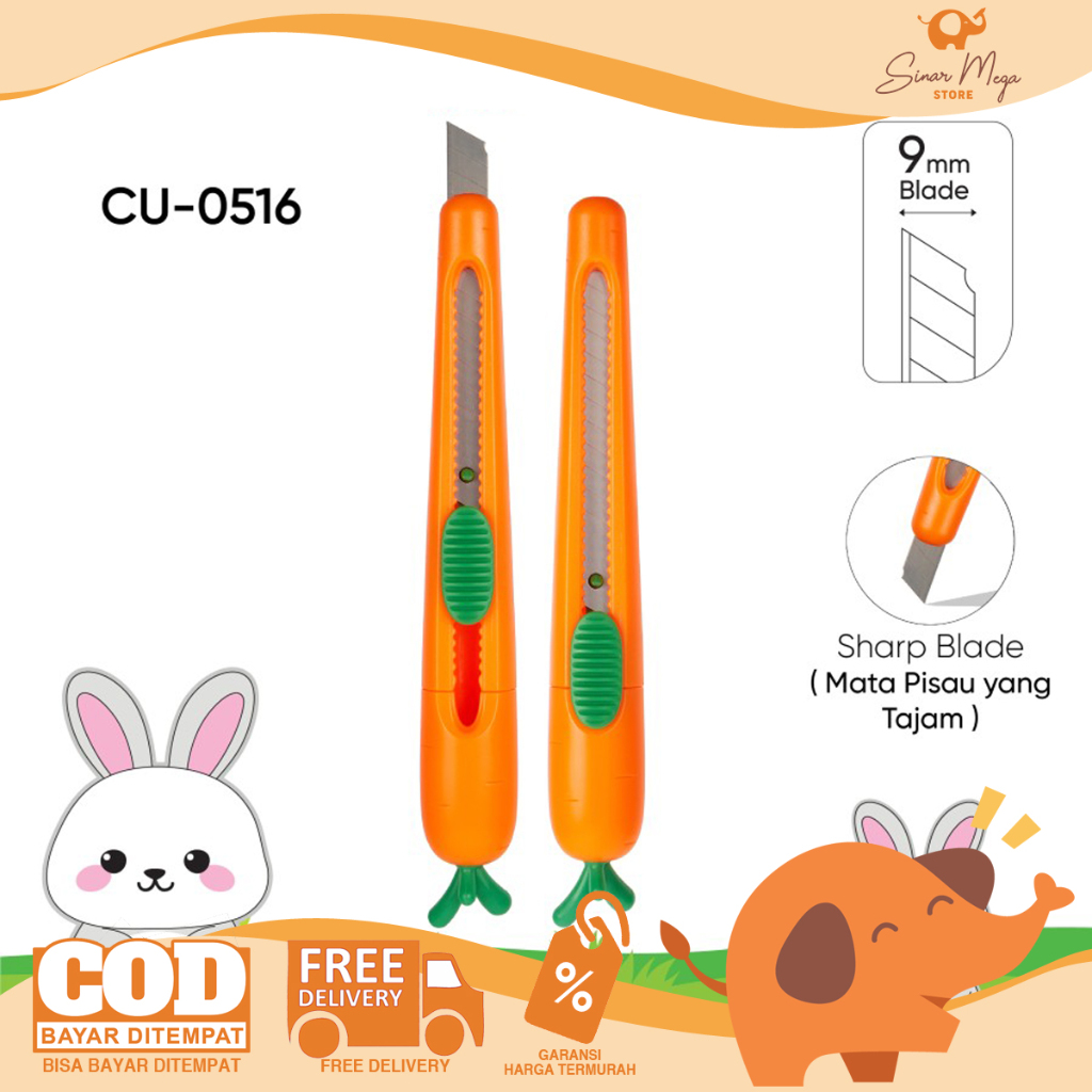 

Joyko Cutter CU-0516 / Kater Pisau Pemotong Bentuk Wortel