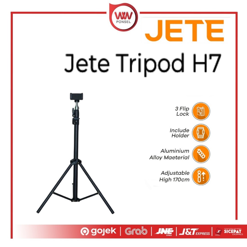 Tripod Jete H7 Tripod Universal Holder Tripod HP Murah Tripod Handphone Tinggi 170CM