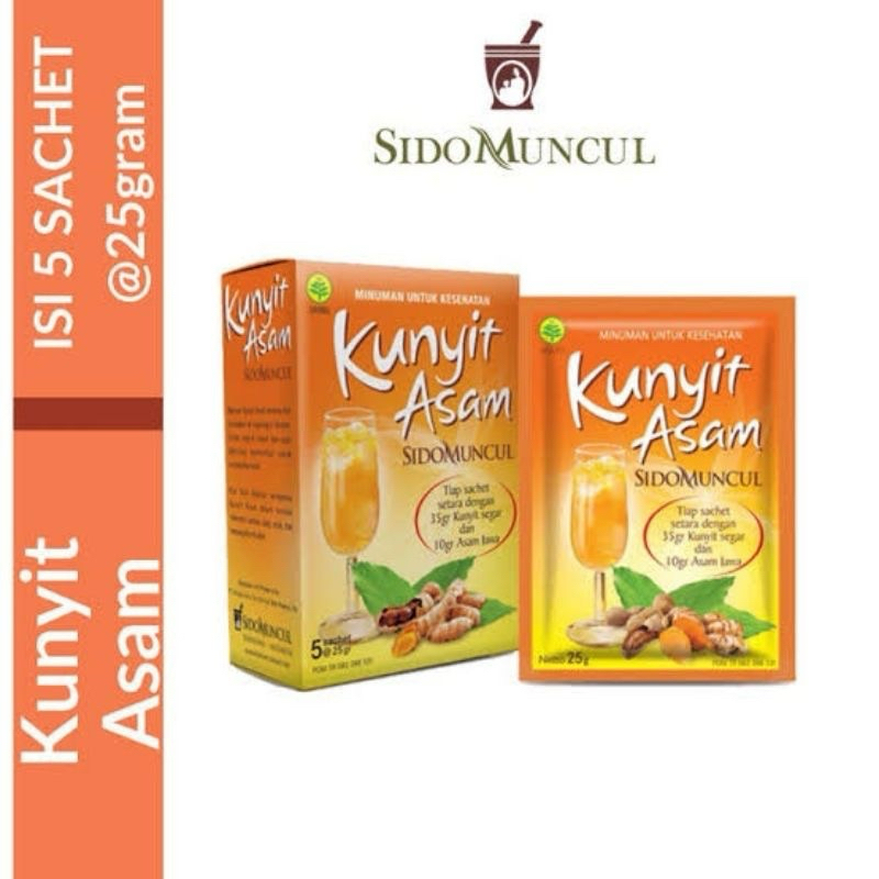 

Sidomuncul Kunyit Asam Sachet Sido Muncul Sari Kunyit Asem Jamu Herbal