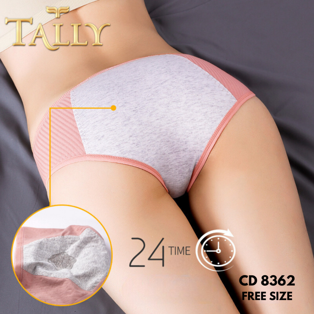 TALLY CD 8362 Celana Dalam Menstruasi Bahan Katun Fit to L - XL Anti Tembus
