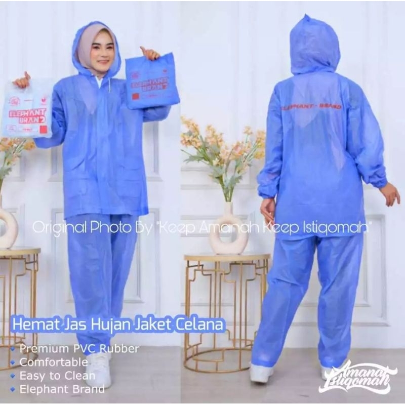 JAS HUJAN ELEPHANT JC HEMAT / JAS HUJAN SETELAN ELEPHANT HEMAT / JAS HUJAN GAJAH SETELAN