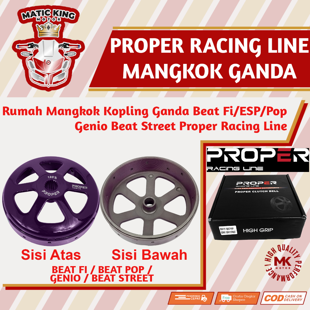 Mangkok Rumah Kampas Ganda Kopling Beat Vario Genio Scoopy 110 Fi eSP Deluxe POP Street K16 K25 K0J 
