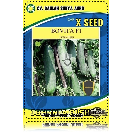 Johrnia 10 Benih Biji Timun BOVITA F1