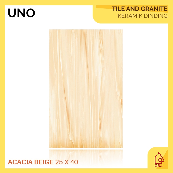 KERAMIK UNO 25 X 40 ACACIA BEIGE / KERAMIK DINDING MOTIF MARMER GLOSSY