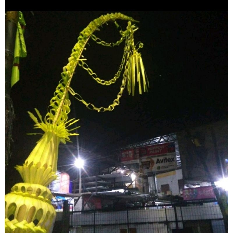 (Beli 1 Gratis 1 Janur Kecil) Janur Kuning Besar Super 3 tingkat Super Premium