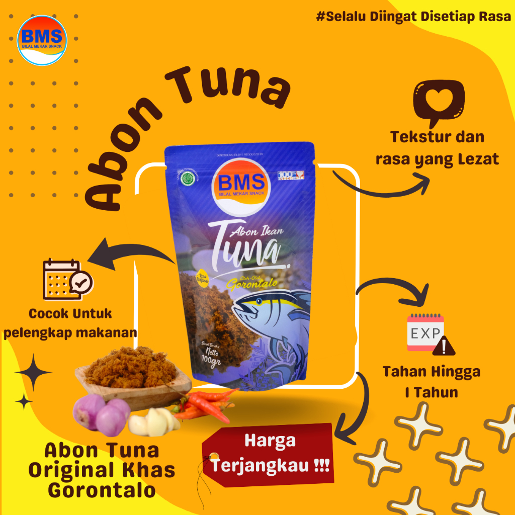 

Abon Ikan Tuna Original Khas Gorontalo 100gr-Bilal Mekar Snack