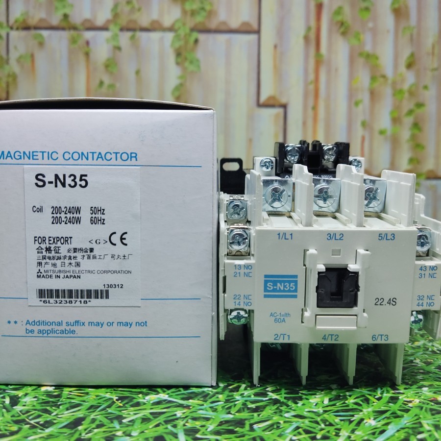 Kontaktor / Contactor Mitsubishi S-N35 SN-35 SN 35 SN35 110V 220V 380V