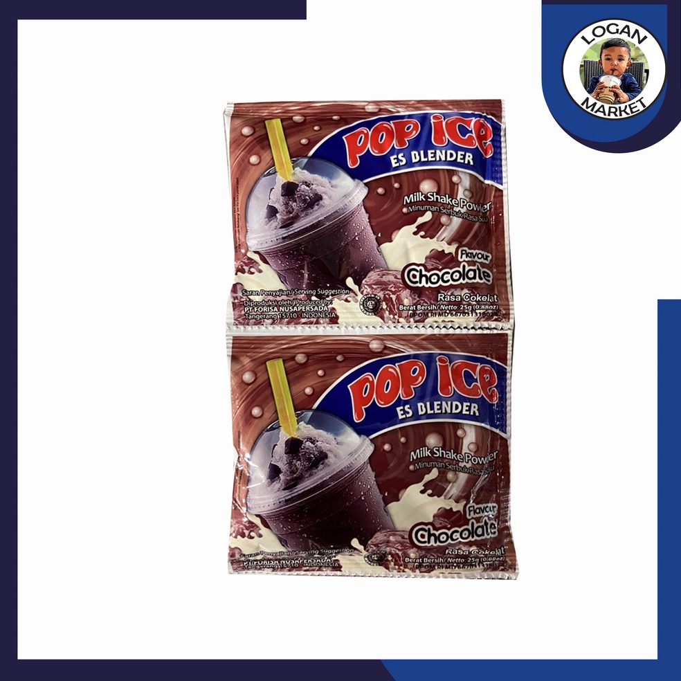 

Laris➺ Pop Ice Es Blender Coklat Chocolate Renceng 10 Pcs Sachet 25gram 25 gr 00n8p