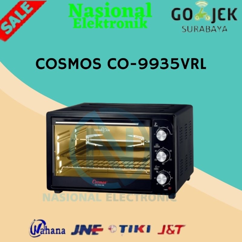 OVEN LISTRIK COSMOS CO-9935VRL/OVEN LISTRIK COSMOS/PEMANGGANG KUE/OVEN LISTRIK SERBAGUNA/OVEN LISTRIK JUMBO 35L/OVEN LISTRIK 35L