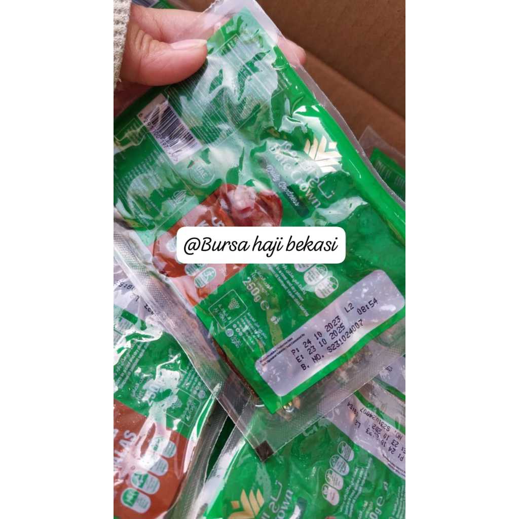 

Kurma date crown khalas termo/vakum 40 x 250gr (kartonan)